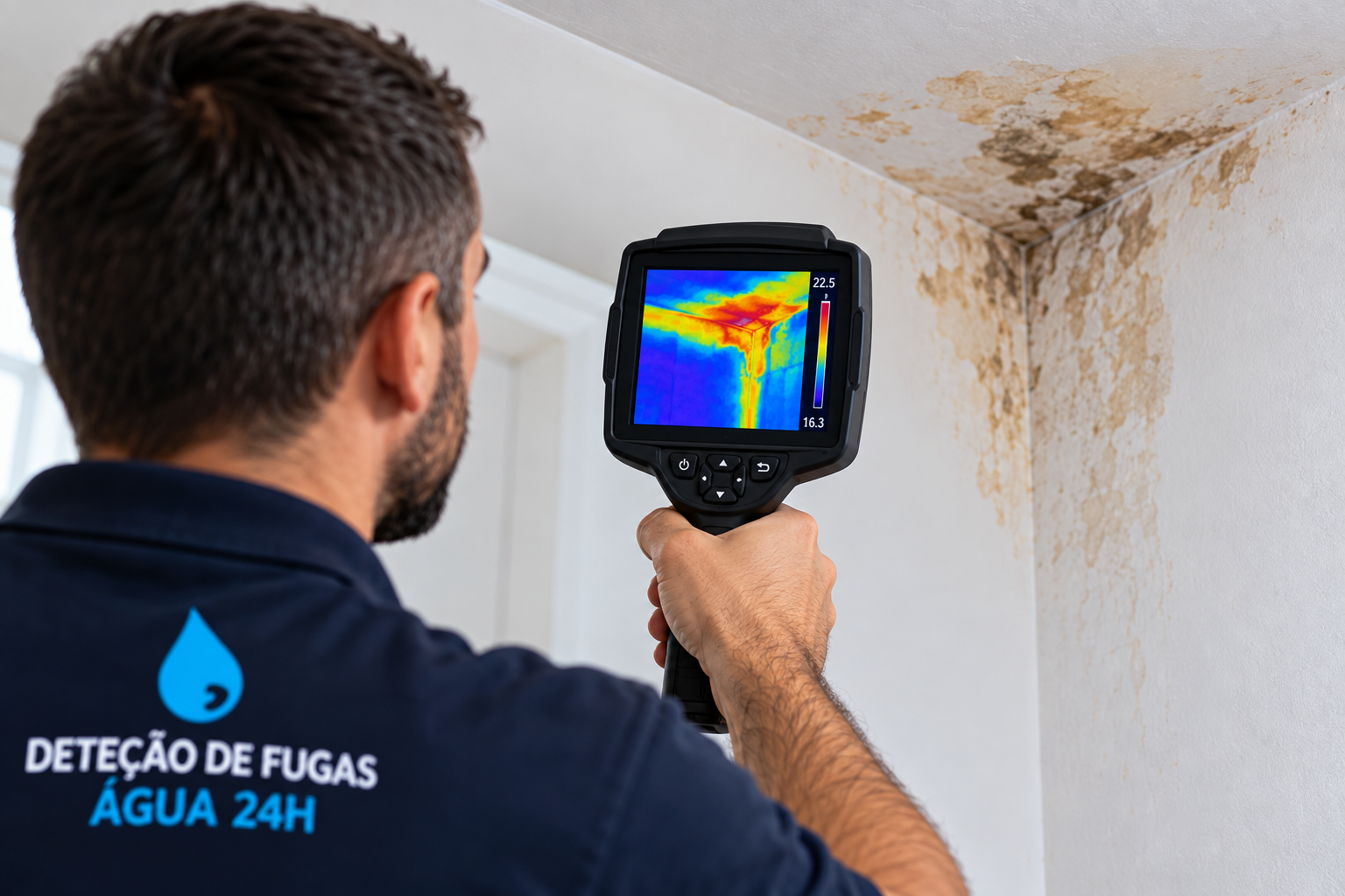 Termografia para deteção de fugas de água e infiltrações